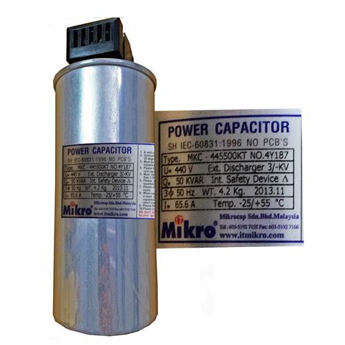 Tụ bù khô MIKRO 3P 50KVAr 440V ( MKC-445500KT )
